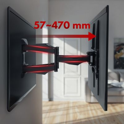 18. Maclean MC-781 TV-Wandhalterung (Schwenk-, Wand- und Neigefunktion; 26" - 55"; max. 45 kg)