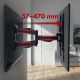 18. Maclean MC-781 TV-Wandhalterung (Schwenk-, Wand- und Neigefunktion; 26" - 55"; max. 45 kg)