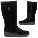 9. Rieker W R237 wasserdichte Nubukstiefel mit Schaffellfutter
