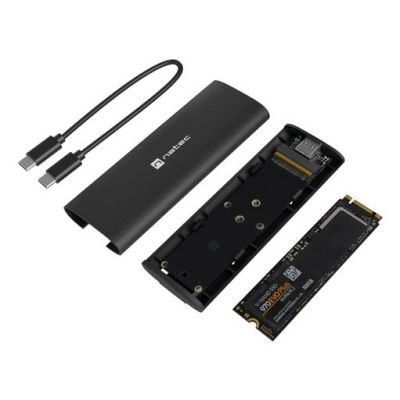 4. EXTERNES SSD-GEHÄUSE NATEC RHINO M.2 NVME LITE USB-C 3.1 GEN 2 ALUMINIUM