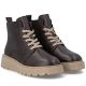 4. Braune Keilstiefeletten aus Leder für Damen, Modell Rieker 70405-25