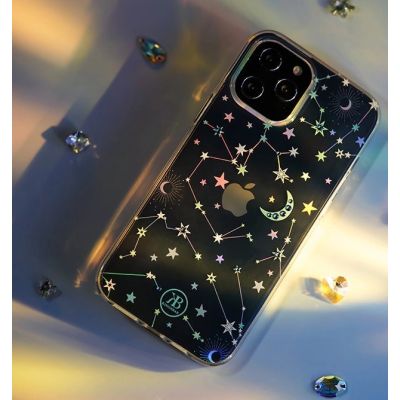 12. Kingxbar Lucky Series Hülle verziert mit originalen Swarovski-Kristallen iPhone 12 mini transparent (Glück)