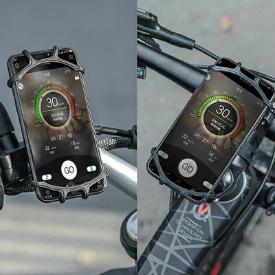 9. Rockbros LF436 Lenkerklemm-Handyhalterung – Schwarz