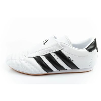 2. Adidas Damen-Taekwondo-Sportschuhe, weiße Leder-Slipper