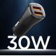 5. Spigen Essential EV302 30W 2-Port USB-A Autoladegerät – Schwarz