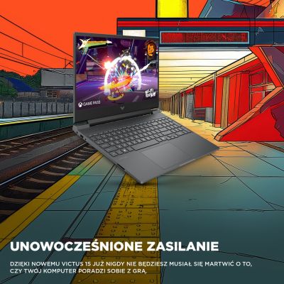 29. HP Victus 15-fb3231nw Ryzen 7 7445HS 15,6" FHD IPS 144Hz 300nits AG 16GB DDR5 5600 SSD512 RTX4050_6GB CAM 720p 70Wh Win11 Grau 2Y