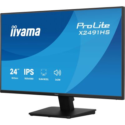 5. iiyama ProLite X2491HS-B1 Computermonitor 60,5 cm (23,8") 1920 x 1080 px Full HD LCD Schwarz