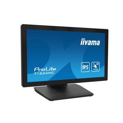 4. iiyama ProLite T1634MC-B1S Computermonitor 39,6 cm (15,6 Zoll) 1920 x 1080 Pixel Full HD LED-Touchscreen Schwarz