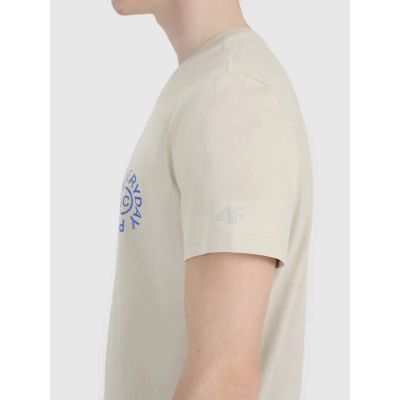 5. Herren T-Shirt mit normalem Aufdruck 4F 4FWSS25TTSHM1980-83S