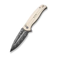CIVIVI Messer Incindie Damast G10 Elfenbein