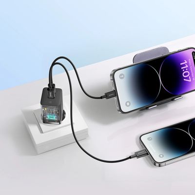 10. Baseus GaN5 Pro 40W 2xUSB-C Wandladegerät – Schwarz
