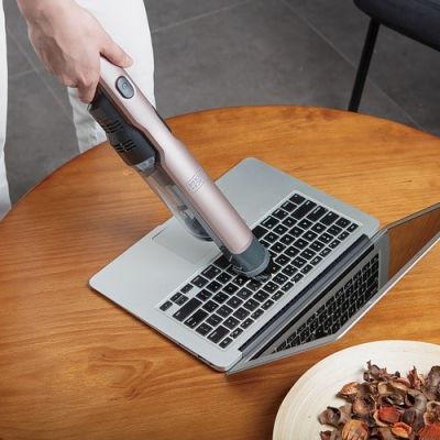 7. Black & Decker DVC320BRG Tragbarer Staubsauger, beutellos, Roségold