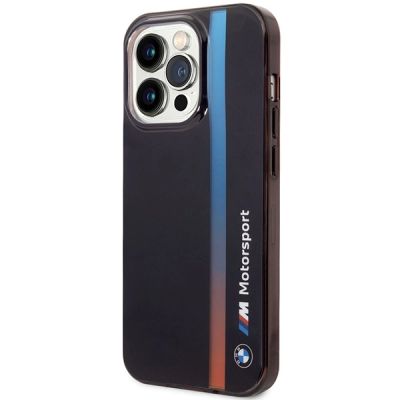 2. Hülle BMW BMHCP14L22HVGV iPhone 14 Pro 6.1" schwarz/schwarz IML Tricolor Stripe
