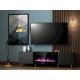 4. PAFOS EF TV-Schrank mit Elektrokamin 180x42x49 schwarz matt