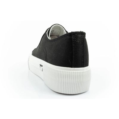 5. Lee Damen-Sportschuhe Isla Sneakers, schwarz, Plateau, bequem