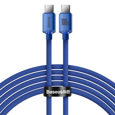 Baseus CAJY000703 USB-C – USB-C PD-Kabel 100 W 480 Mbit/s 2 m – blau
