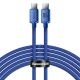 Baseus CAJY000703 USB-C – USB-C PD-Kabel 100 W 480 Mbit/s 2 m – blau