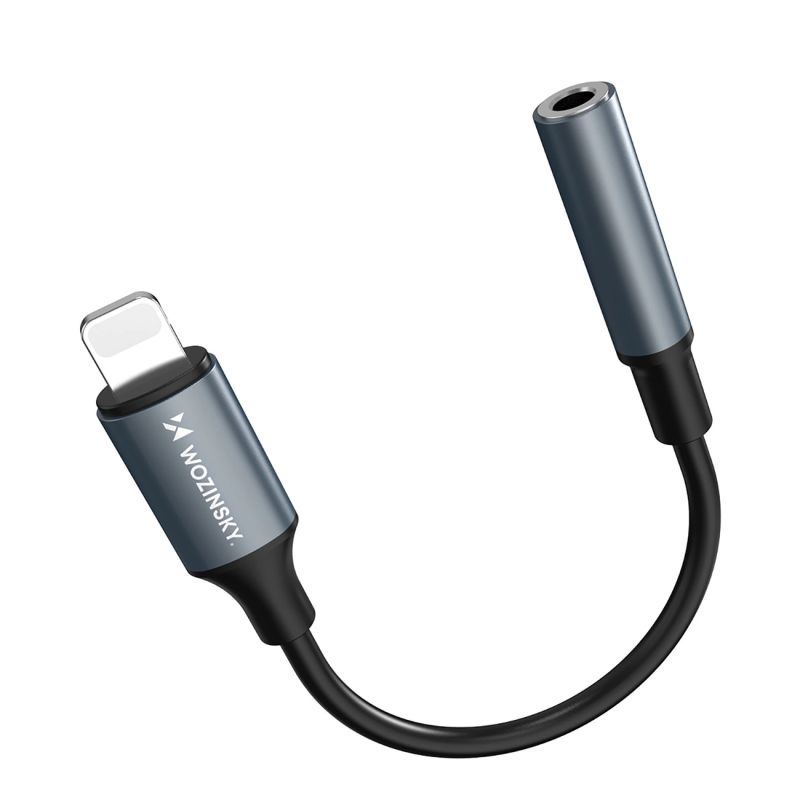 5. Wozinsky WALJ-01 Lightning Adapter - 3,5-mm-Minibuchse - Schwarz