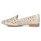 3. Damen-Lederschuhe mit durchbrochenem Muster, beige, Filippo DP7710
