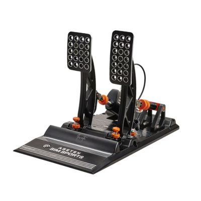 9. Asetek 40-010-0000001 Gaming-Controller, Schwarz, Orange, Weiß, USB-Pedale für PC
