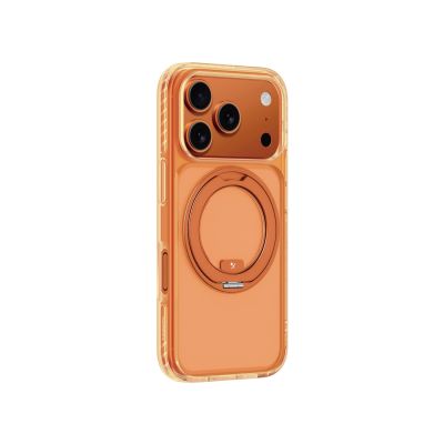 3. AmazingThing Titan Pro Spin Hülle für iPhone 17 Pro, kompatibel mit MagSafe – Orange