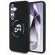 Karl Lagerfeld Silikon Double Heads And Circle MagSafe Samsung Galaxy S25 Hülle schwarz