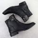 4. Damen-Stiefeletten mit Blumenmuster, schwarz, Jezzi ASA62-16
