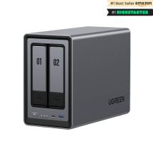 Ugreen NASync DXP2800 NAS-System, 2-Bay, kompakt, Intel® N N100, 8 GB DDR5, 0 TB, UGOS Pro, Schwarz