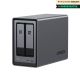 Ugreen NASync DXP2800 NAS-System, 2-Bay, kompakt, Intel® N N100, 8 GB DDR5, 0 TB, UGOS Pro, Schwarz