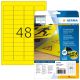2. HERMA 8030 Bedruckbare Etiketten Gelb Selbstklebende Bedruckbare Etiketten