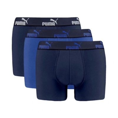 Puma Herren Boxershorts 3er-Pack Boxer Briefs Blau Marineblau
