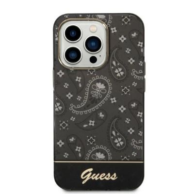 Guess Bandana Paisley iPhone 14 Pro 6.1" Hülle - Schwarz