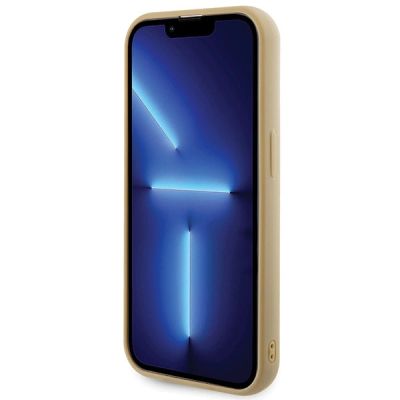 5. Guess Disco Metal Script Hülle für iPhone 15 Pro – Gold