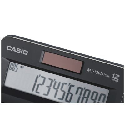 3. CASIO MJ-120D PLUS BÜROTASCHENTRUCKLER SCHWARZ, 12-DIGITALANZEIGE
