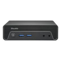 Shuttle Nano PC NE10N, Intel N 100, 1x HDMI, 1x DP, 6x USB, 1x LAN, lüfterlos, 24/7-Dauerbetrieb, inkl. VESA, 0,6 l PC, Mini-PC-Barebone, Intel SoC, DDR4-SDRAM, PCI Express, Serial ATA, 65 W