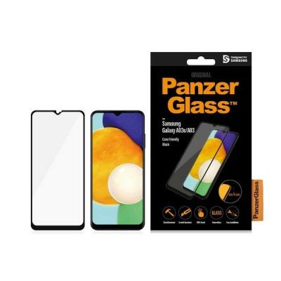 PanzerGlass E2E Regular gehärtetes Glas für Samsung Galaxy A03 – mit schwarzem Rahmen