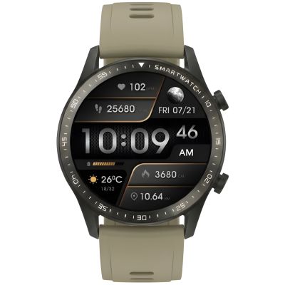15. Smartwatch Gravity Black 2 Armbänder GT10-2