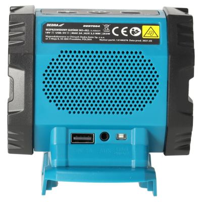 5. Dedra DED7004 blauer Lautsprecher