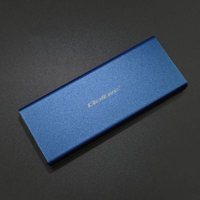 8. QOLTEC M.2 SSD-Gehäuse | SATA | NGFF | USB 3.0 | Superschnelle 5 Gbit/s | 2 TB | Blau