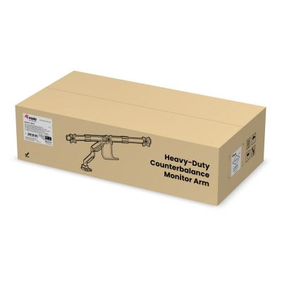 12. Zubehör: Tischhalterung 17"-27"/3TFT 360 Gasfeder 6kg Massivsilber Einzelhandel