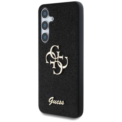 2. Guess Fixed Glitter Big 4G Metal Logo Hülle für Samsung Galaxy S25 Plus schwarz