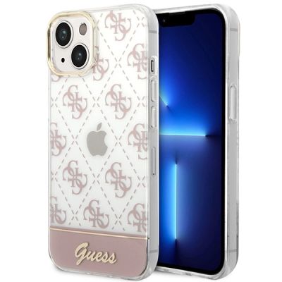 Guess GUHCP14MHG4MHP iPhone 14 Plus 6,7 "rosa / rosa Hardcase 4G Pattern Script