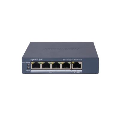 2. Hikvision DS-3E1505P-EI 4-Port PoE-Switch