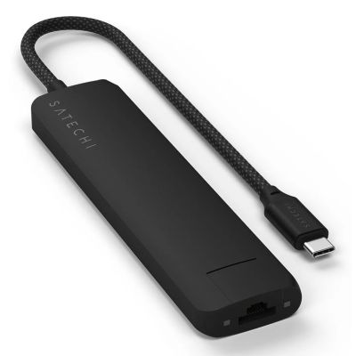 4. Satechi ST-P7SK USB-Typ-C Hubs und Konzentratoren 10000 Mbit/s Schwarz