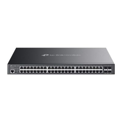TP-Link Omada SG3452XMPP Netzwerk-Link Managed L2+ Gigabit Ethernet (10/100/1000) PoE-Unterstützung 1 HE Schwarz