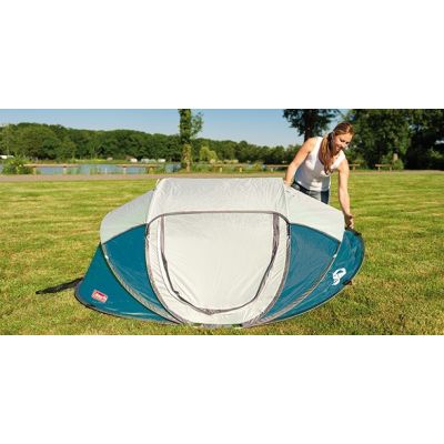 6. Coleman Galiano 4 FastPitch Pop-Up-Zelt für 4 Personen, Grün/Grau