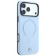 4. Mercedes Leder-3D-MagSafe-Hülle für iPhone 18 Pro Max / 17 Pro Max – Blau