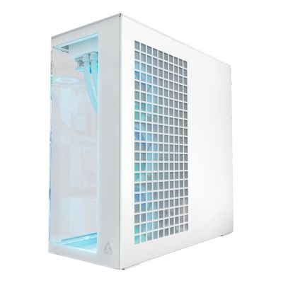 3. Arctic Xtender Weiß Transparentes Glasfenster mit GPU-Halterung