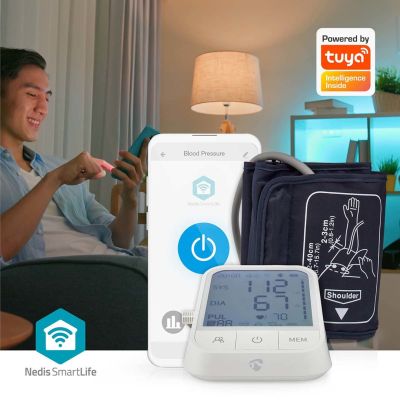 6. Nedis BTHBP10WT Blutdruckmessgerät für den Unterarm, automatisch, 1 Benutzer