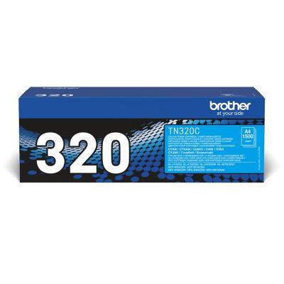 5. Brother TN-320C Tonerkartusche, 1 Stück, Original Cyan